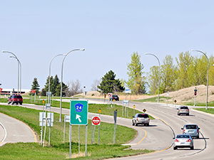 photo of intersection on country road